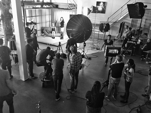 Bullet Models on set